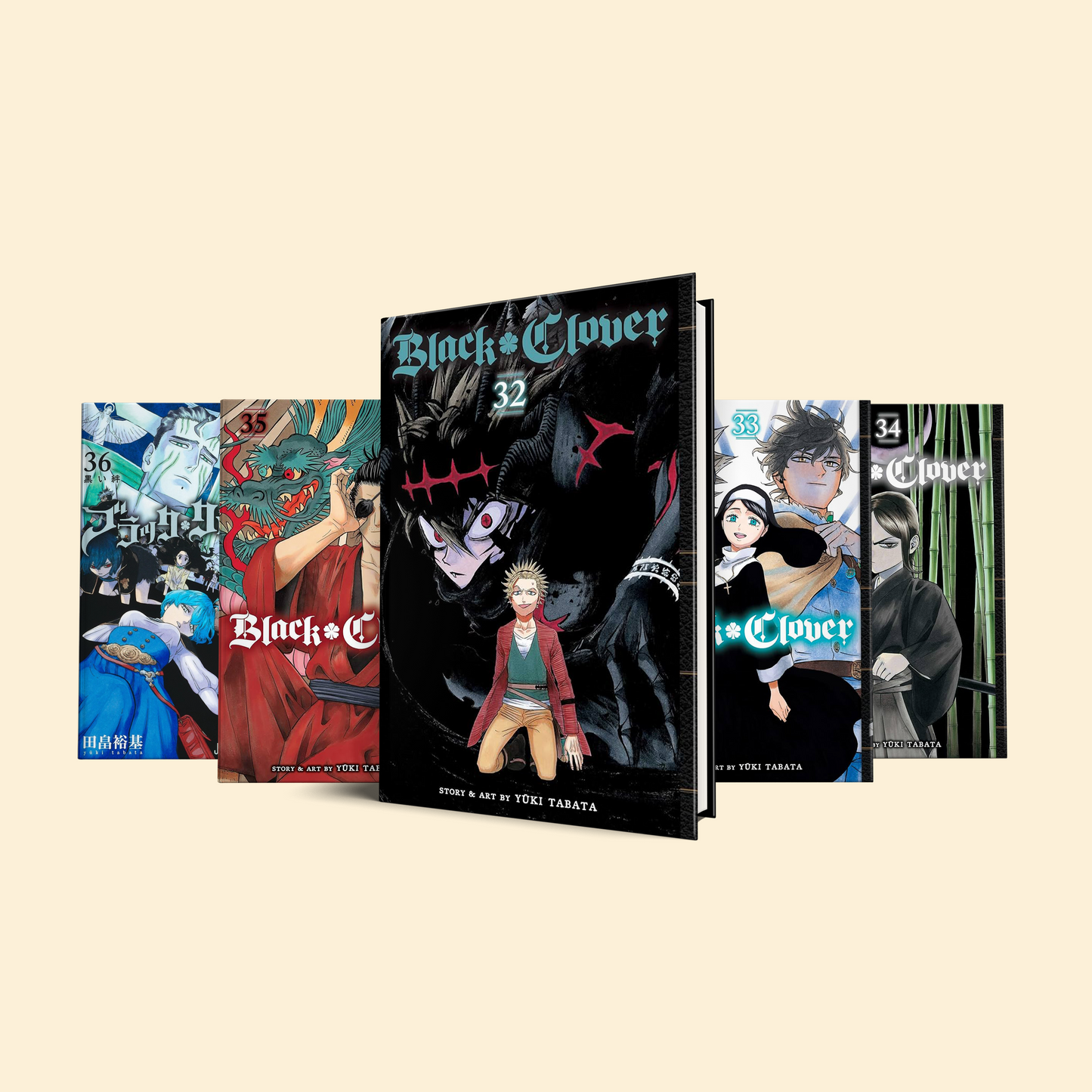 Black clover 5 Volumes (Volume 32-36) (arabic version)