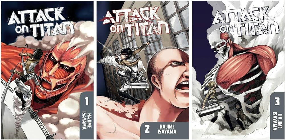 Attack on titan volume 1-2-3 (english version)
